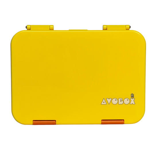 Geltonos spalvos bento pietų dėžutė