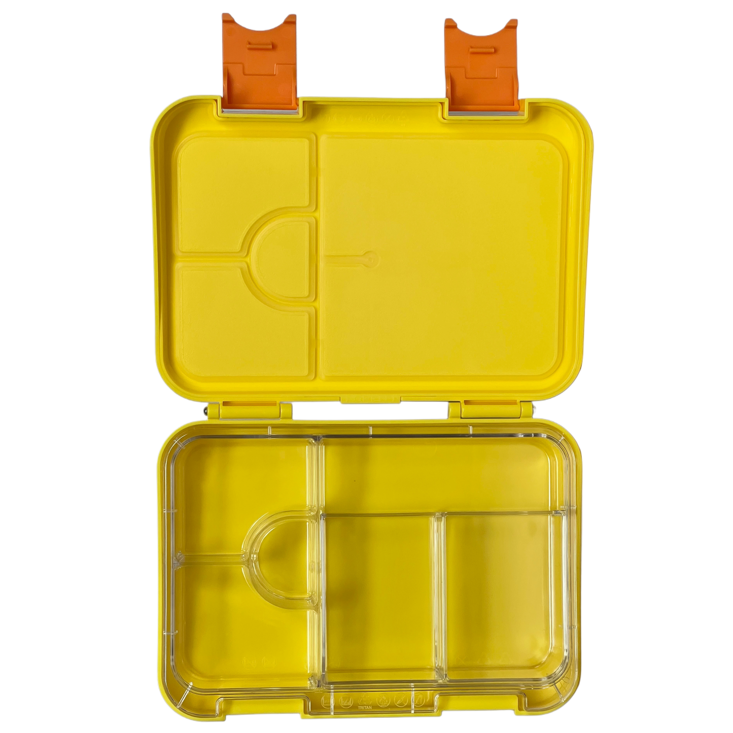 Geltonos spalvos bento pietų dėžutė