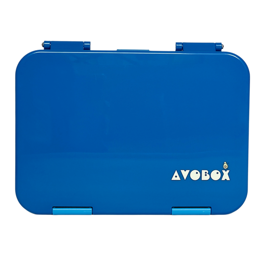 Mėlynos spalvos bento pietų dėžutė